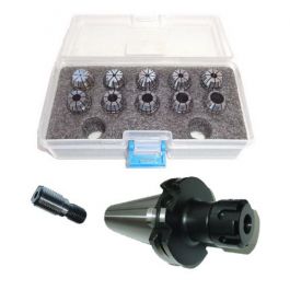 Spannzangenfutter SK40 Satz 2-16 RI max 8µm Pbox S20x2 ER25 UM Schlüssel 