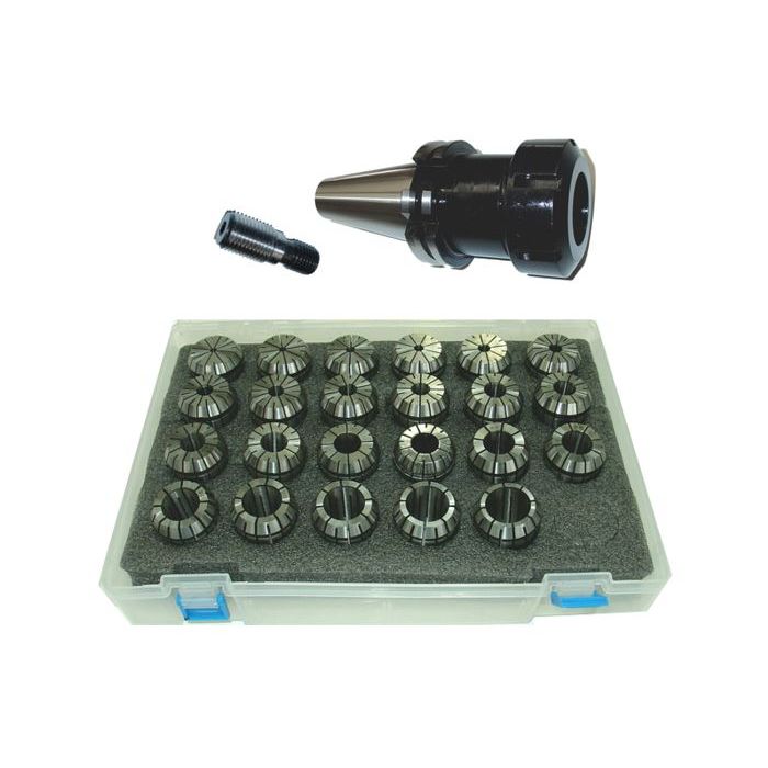 Spannzangenfutter SK40 S20x2 ER25 UM Schlüssel Satz 2-16 RI max 8µm Pbox 