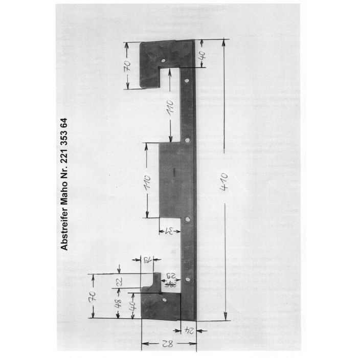 Z Abstreifer 23134519 für Maho MH600 