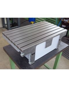 Feststehender Winkeltisch grau neuw. (18121) für Deckel FP4M Fräsmaschine