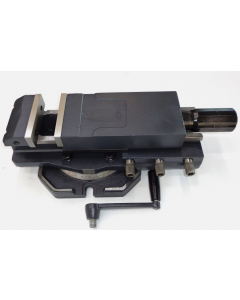 Hydraulik Schraubstock Röhm 110mm mit Drehplatte Deckel Fräsm. (gebraucht 1)