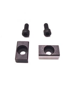 T-Nutensteine mit Bohrung (2 Stück) 12mm, Schrauben M5x12 - Schraubstock