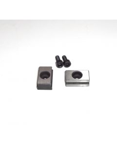 T-Nutensteine mit Bohrung (2 Stück) 16x14mm, Schrauben M5x12 - Schraubstock