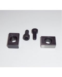 T-Nutensteine mit Bohrung (2 Stück) 16mm, Schrauben M6x12 - Schraubstock