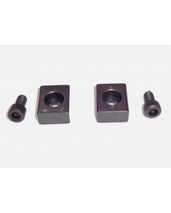 T-Nutensteine mit Bohrung (2 Stück) 18x18mm, Schrauben M6x12 - Schraubstock