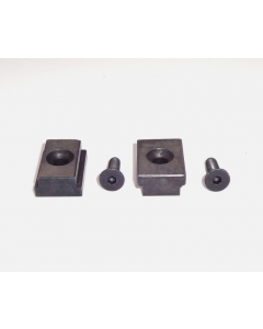 T-Nutensteine mit Bohrung (2 Stück) 18x14mm, Schrauben M5x16 - Schraubstock