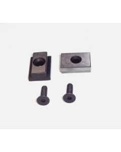 T-Nutensteine mit Bohrung (2 Stück) 18x12mm, Schrauben M5x16 - Schraubstock