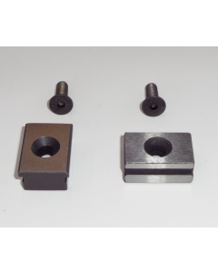T-Nutensteine mit Bohrung (2 Stück) 16x18mm, Schrauben M5x16 - Schraubstock