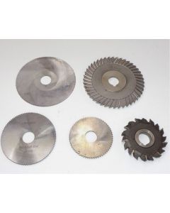 5 Kreissägeblätter, Scheibenfräser D63 bis D100mm (gebraucht)
