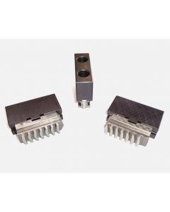 Harte-Grundbacken+Aufsatzbacken für Dreibackenfutter D160mm von Bison (neuwert.)