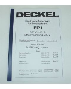 Elektrische Unterlagen (Schaltplan) Deckel FP1 ab Bj.78-80