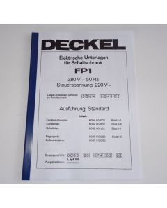 Elektrische Unterlagen (Schaltplan) Deckel FP1 ab Bj.80-83