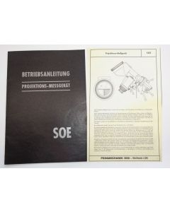 Betriebsanleitung SOE Projektions-Messgerät (Orginal) Deckel