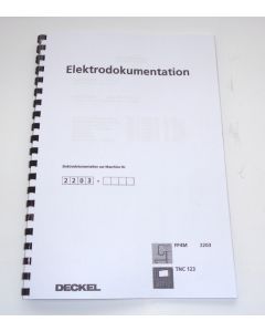 Elektrische Unterlagen (Schaltplan) Deckel FP4MK 2203 mit TNC 123