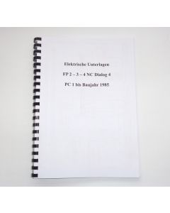 Elektrische Unterlagen (Schaltplan) Deckel FP2-3-4 NC1 PC1 bis Bj. 85 Dialog 4