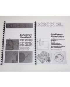 Betriebsanleitung (Bedienerhandbuch) und Schulungshandbuch FP3NC Dialog 3