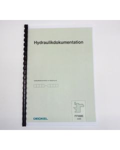 Hydraulikdokumentation für Deckel Fräsmaschine FP4ME 2205