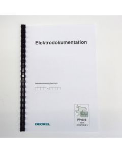 Elektrische Unterlagen (Schaltplan) Deckel Fräsmaschine FP4A -ME 2205 C3
