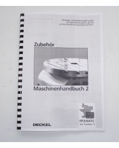Maschinenhandbuch 2 für Deckel FP3AT, FP4AT Contour 3