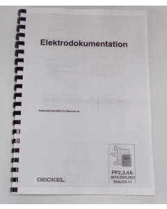 Elektrische Unterlagen (Schaltplan) Deckel FP2-3-4 A Dialog11 6003-7840203