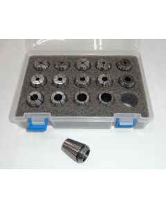 Spannzangensatz (Rl. 0,008mm) ER25 Gewindebohrer M02-M22 (PBox) Deckel
