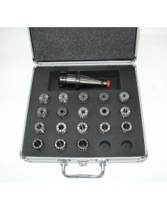 Spannzangenfutter SK40 DIN2080 ER32 im Alukoffer, Satz (RI. 0,015mm) 3-20