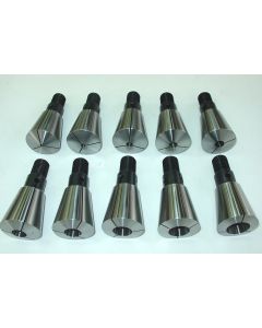 Spannzangensatz 574E D4 bis D25 (10 Stück), ohne Holzsockel