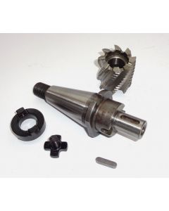Kombiaufsteckdorn SK40 S20x2 D22 + Fräser D50mm (gebraucht) Deckel Fräsmaschine