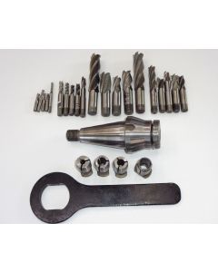 Spannzangnfutter Clarkson SK40 S20x2 (gebraucht) + 20 Fräser Deckel Fräsmaschine