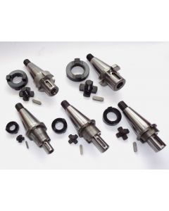 5 Kombiaufsteckdorn SK40 S20x2 D16,22,27,32,40mm (gebraucht) Deckel Fräsmaschine