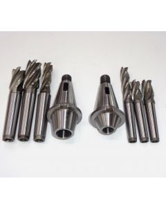 2 Kegelreduzierhülse MK2/3 gebraucht SK40 S20x2 +6 Fräser Deckel Fräsmaschine