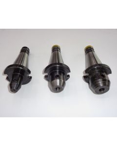 3 Flächenspannfutter (gebraucht) SK40 DIN2080 D6,10,12mm Deckel Fräsmaschine