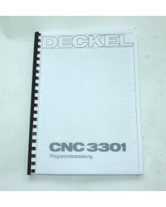 Programmieranleitung 3301 für Deckel Fräsmaschine