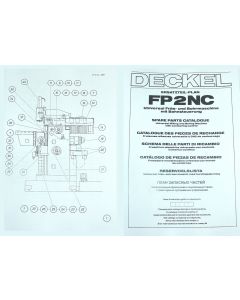 Ersatzteilplan FP2NC 2801, bis Bj. 1987  Deckel Fräsmaschine