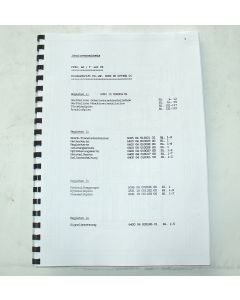 Elektrische Unterlagen (Schaltplan) Deckel FP4AT C3 bis Bj.88