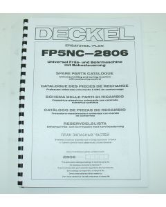 Ersatzteilplan Deckel Fräsmaschine FP5NC 2806
