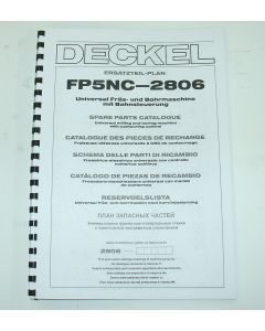 Ersatzteilplan Deckel Fräsmaschine FP5NC 2806