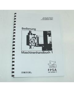 Maschinenhandbuch 1 Deckel FP5NC 2806  Steuerung Contour 3