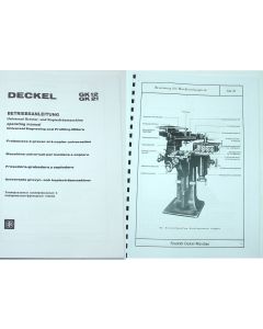 Betriebsanleitung (Bedienerhandbuch) Deckel GK12 GK21 bis Bj.74