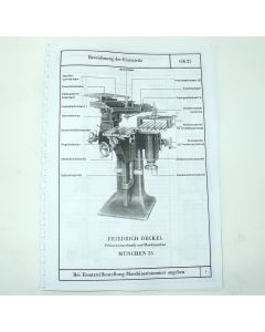Ersatzteilplan Deckel GK12/21 bis Bj. 75