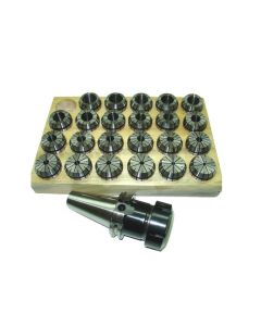 Spannzangenfutter SK40 S20x2 ER25 UM Schlüssel Satz 2-16 RI max 8µm Pbox 