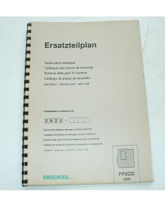 Ersatzteilplan Deckel Fräsmaschine FP5CC 2822