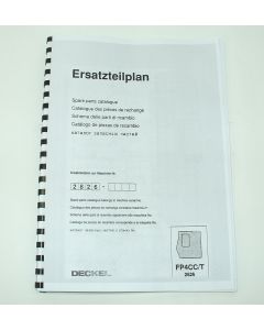 Ersatzteilplan Deckel Fräsmaschine FP4CCT 2826