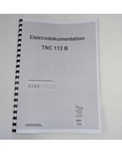 Elektrische Unterlagen (Schaltplan) Deckel FP1 mit TNC113B ab Nr. 7000