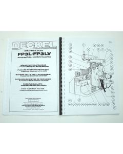 Ersatzteilplan FP3L- LV aktiv, ab Bj.1979 für Deckel Fräsmaschine