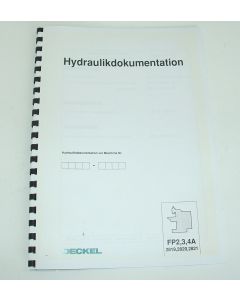 Hydraulikdokumentation für Deckel Fräsmaschine FP2A,FP3A,FP4A