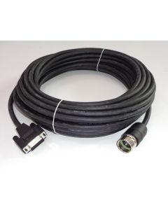 Anschlußkabel NEU Id.Nr. 309783-25 12-polig Rundstecker auf SubD-15-polig 25m