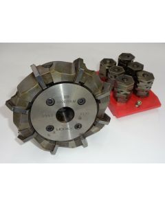 Messerkopf gebr.SK40 DIN2080 D140 mit 45 Wendeplatten