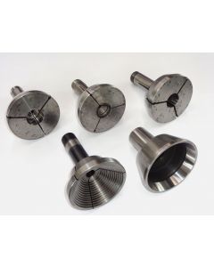 4x Stufenspannzange 385E 1x Spannzangenaufnahme für Drehmaschine (gebraucht)