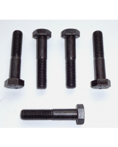 Sechskantschrauben Schwarz Brüniert (neu) M12x60 DIN931 8.8 (5 Stück)